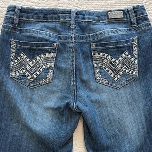 Earl Jeans vintage  Blue Boot Cut with Embroidered Pockets
